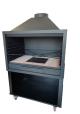 <h3>BARBACOA PORTATIL CON CAMPANA</h3><hr><p>Barbacoa realizada en acero, ruedas con freno, incluye paellero, posibilidad en suelo metálico o de ladrillo. Con disponibilidad en distintas medidas. Para mas información contacten con nosotros.</p>
