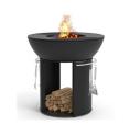 <h3>FIRE PIT </h3><hr><p>Barbacoa en hierro fundido para cocinar en exterior. Sobre base alta a la altura ideal para cocinar equipada con dos parrillas de cocinado y dos planchas de cocinado combinables. Para mas información contacten con nosotros. </p>